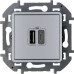 INSPIRIA Зарядное устройство USB А+С 3000мА 5Валюминий