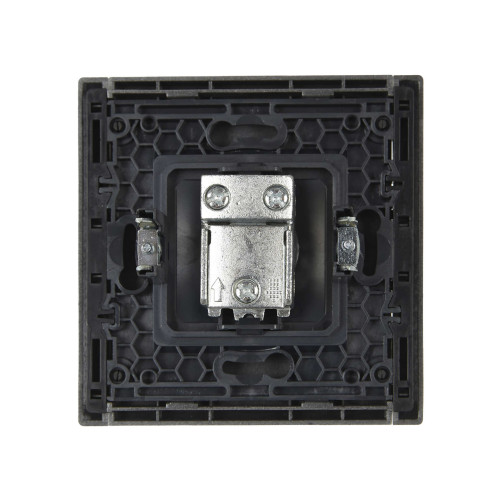 FORTE&PIANO Розетка TV проходная FP529 сталь IEK