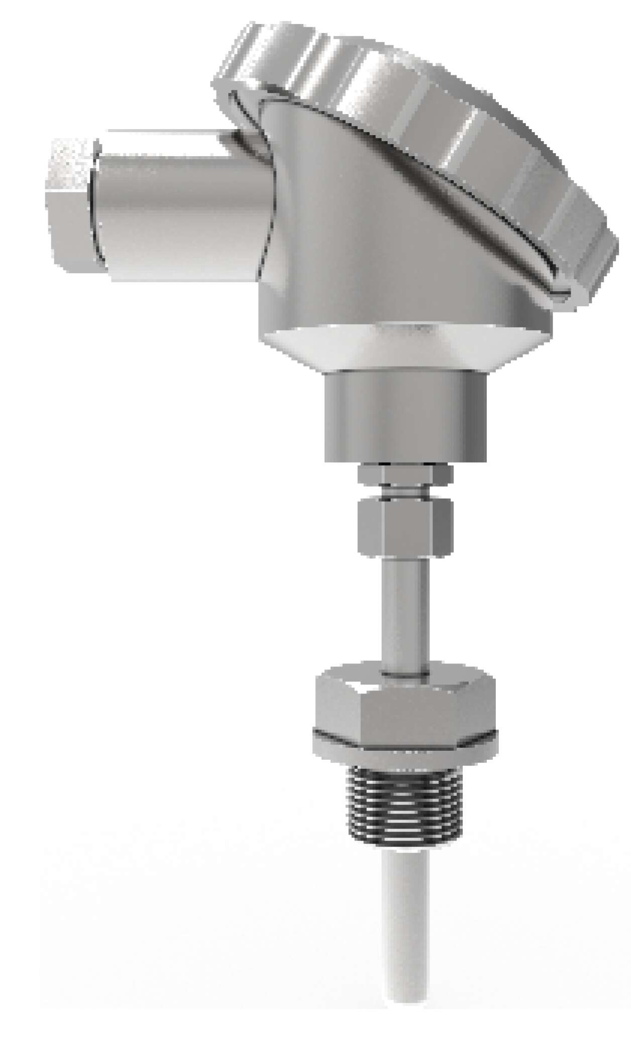 Полевое защищенное от воздействий исполнение преобразователя температуры PT100 с резьбой G1/2 и погружной частью длиной 100мм